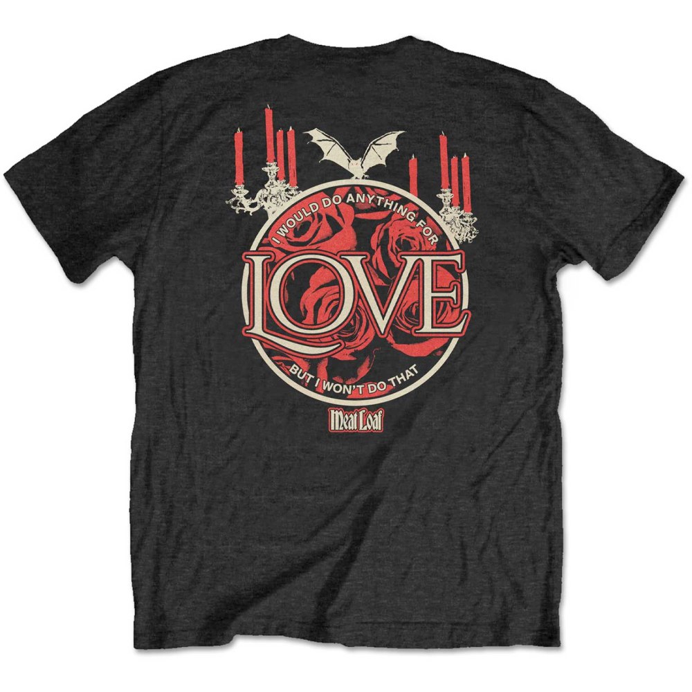Meat Loaf - Roses Heren Tshirt - Zwart
